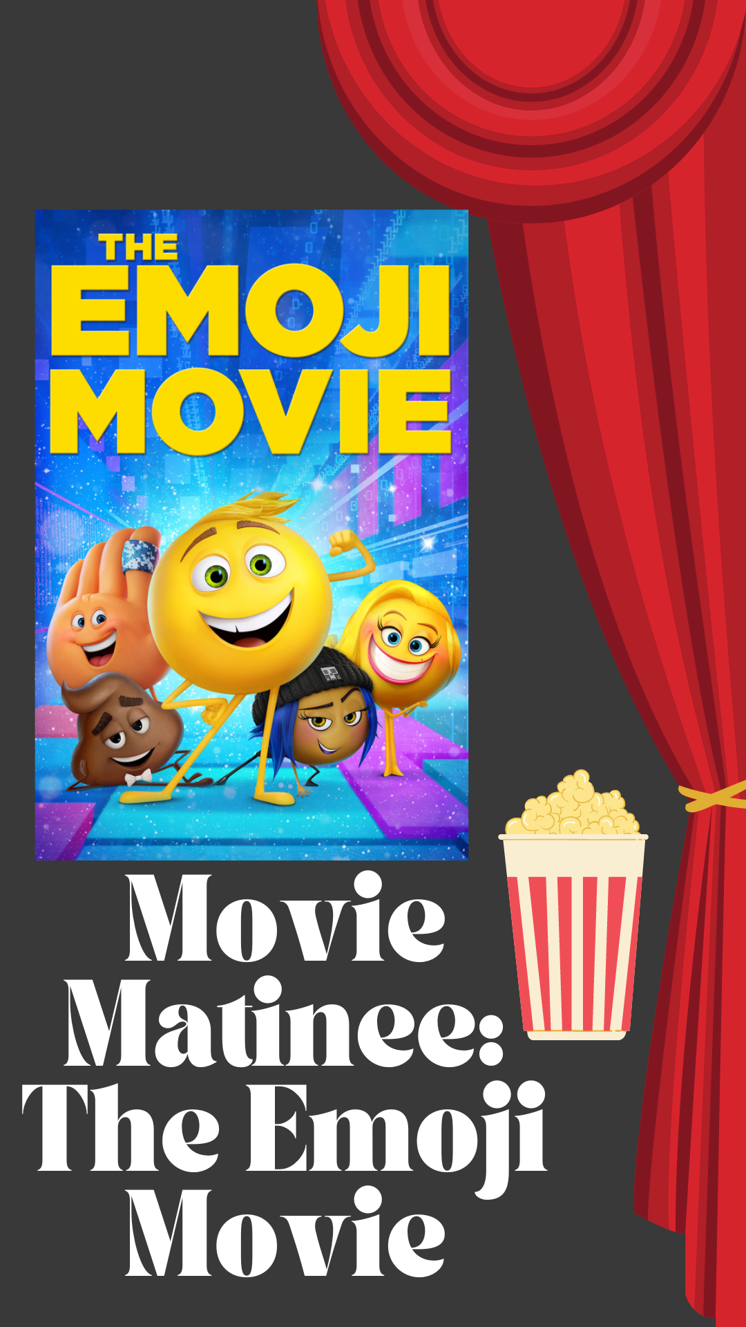 INPERSON Movie Matinee The Emoji Movie Sayville Library